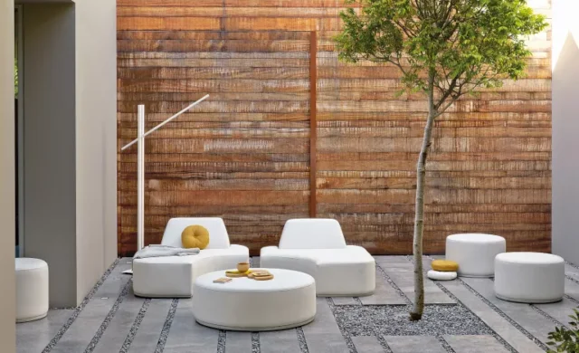 come rendere moderno un giardino: mobili da esterno
